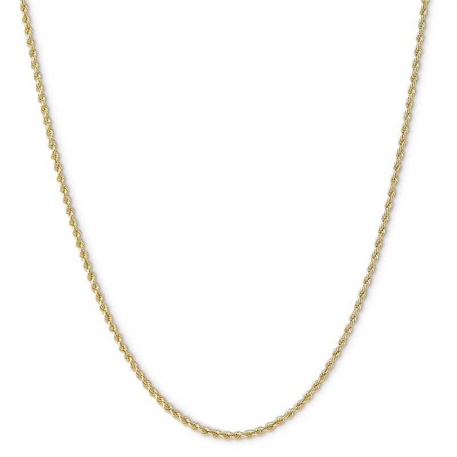 Banter 012 Gauge Rope Chain Necklace In 14K Hollow Gold - 18" Necklaces