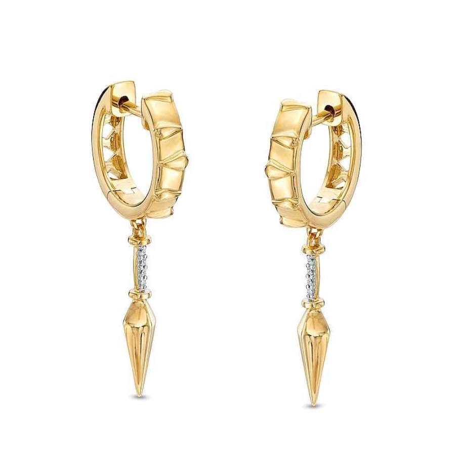 Banter Diamond Accent Geometric Dangle Drop Earrings In 10K Gold Earrings