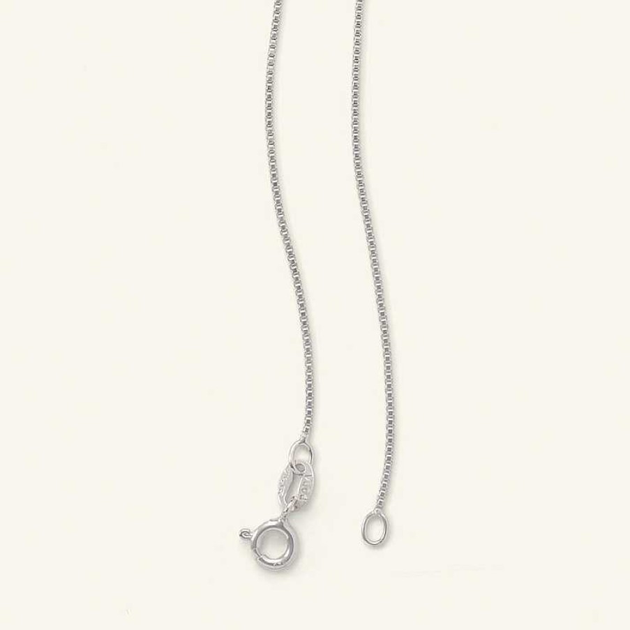 Banter Made In Italy 090 Gauge Box Chain Necklace In Solid Sterling Silver - 20" Necklaces