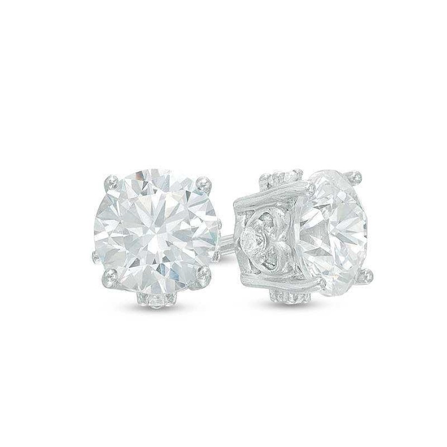 Banter 6.25Mm Cubic Zirconia Heart Stud Earrings In Sterling Silver Earrings