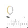 Banter 14K Gold Two-Tone Beaded Hoop - 16G 3/8" Nose