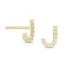 Banter Cubic Zirconia "J" Initial Stud Earrings In 10K Gold Earrings