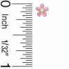 Banter Child'S Pink Crystal Flower Stud Earrings In 10K Gold Earrings