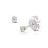 Banter 1/15 Ct. T.W. Diamond Solitaire Stud Piercing Earrings In 14K Solid White Gold Earrings