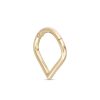 Banter 14K Gold Pointed Clicker Hoop - 18G 3/8" Nose