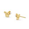 Banter Child'S Cubic Zirconia Mouse Earrings In 10K Solid Gold Earrings