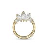 Banter 14K Solid Gold Cz Marquise And Round Tiara Cartilage Hoop - 18G 5/16" Nose