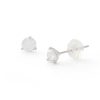 Banter 4Mm Cubic Zirconia Solitaire Stud Earrings In 14K White Gold Earrings