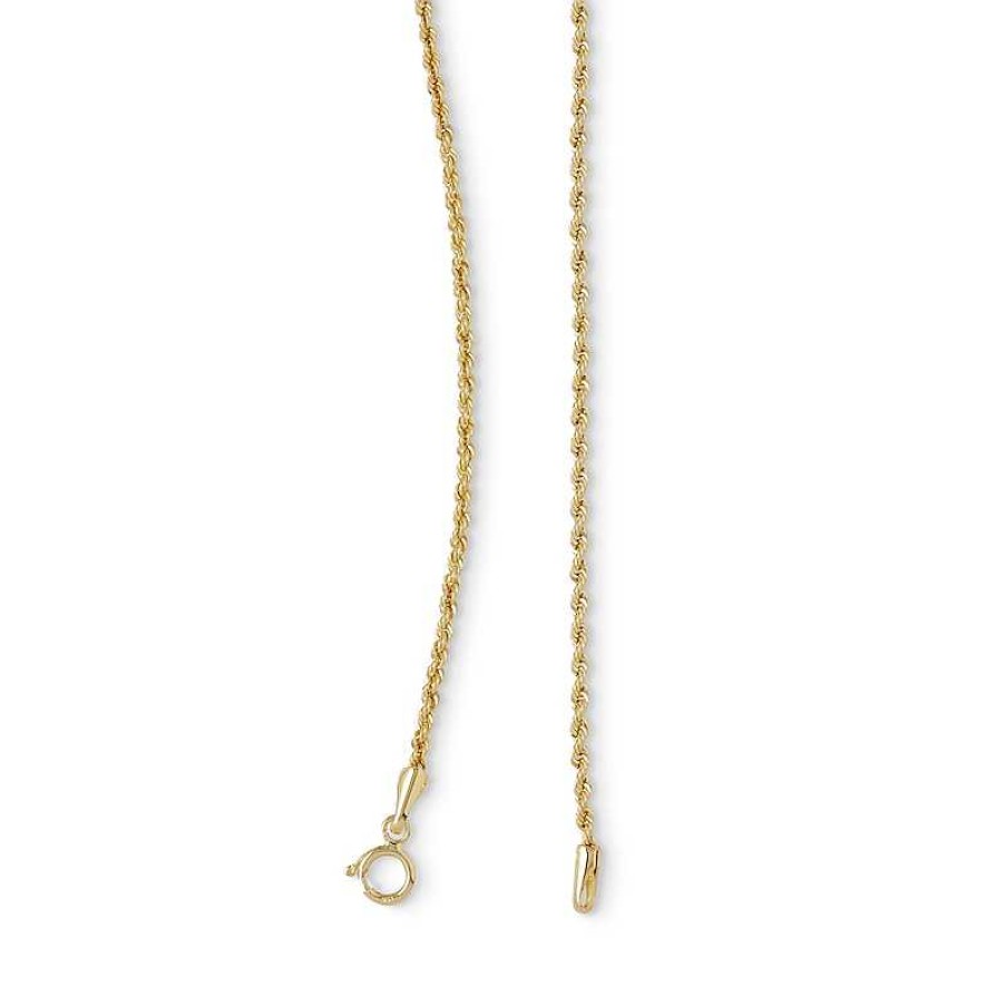 Banter 012 Gauge Rope Chain Necklace In 14K Hollow Gold - 18" Necklaces