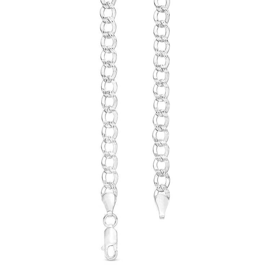 Banter 5Mm Flat Curb Chain Necklace In Solid Sterling Silver - 20" Necklaces