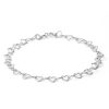 Banter Made In Italy Heart Link Bracelet With Small Heart Lock In Sterling Silver - 7.5" Bracelets