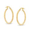 Banter Made In Italy 24Mm Diamond-Cut Disco Ball Hoop Earring In 10K Gold Tube Earrings