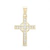 Banter Cubic Zirconia Celtic Cross Necklace Charm In 10K Gold Charms