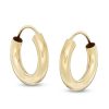 Banter 10K Tube Hollow Gold Continuous Hoops Earrings