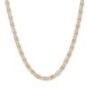 Banter Made In Italy 080 Gauge Diamond-Cut Valentino Chain Necklace In 10K Tri-Tone Gold - 18" Necklaces