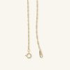 Banter 020 Gauge Solid Singapore Chain Necklace In 10K Solid Gold - 16" Necklaces