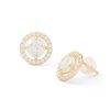 Banter 6Mm Cubic Zirconia Frame Stud Earrings In 14K Gold Earrings