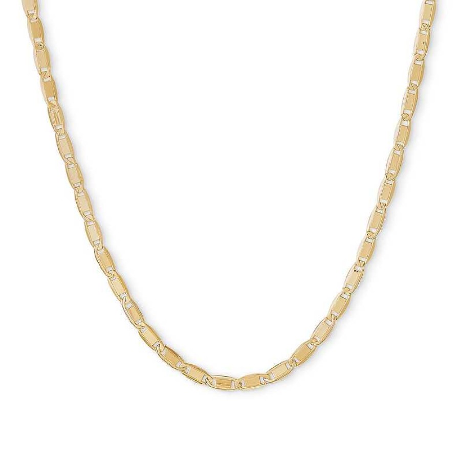 Banter 060 Gauge Valentino Chain Necklace In 10K Hollow Gold - 22" Necklaces