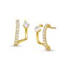 Banter 10K Gold Cz Double Hoops Earrings