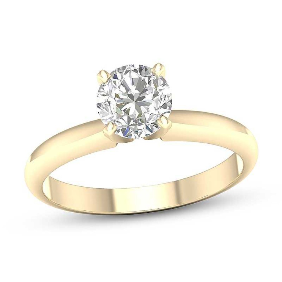 Banter 10K Solid Gold 3/4 Ct. T.W. Lab-Created Diamond Solitaire Ring Rings