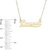 Banter Script Name Necklace In 10K Gold (10 Characters) Necklaces