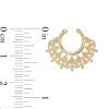 Banter 016 Gauge 8Mm Textured Scallop Fan Vintage-Style Nose Ring In 14K Gold - 5/16" Nose