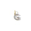 Banter 10K Solid Gold Cz G Initial Charm Charms