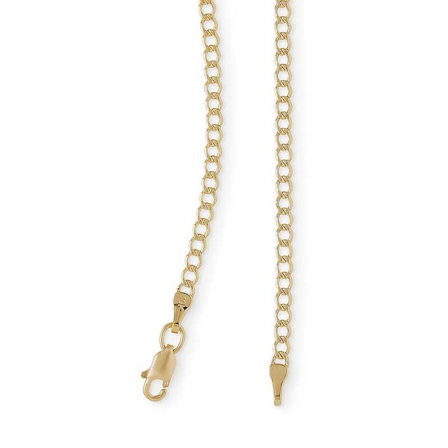 Banter 14K Hollow Gold Beveled Curb Chain Necklace - 24" Necklaces