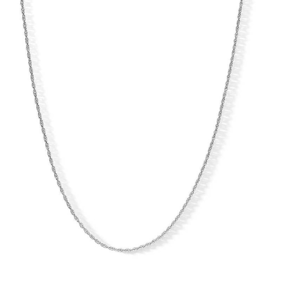 Banter Made In Italy 025 Gauge Rope Chain Necklace In Sterling Silver - 20" Necklaces