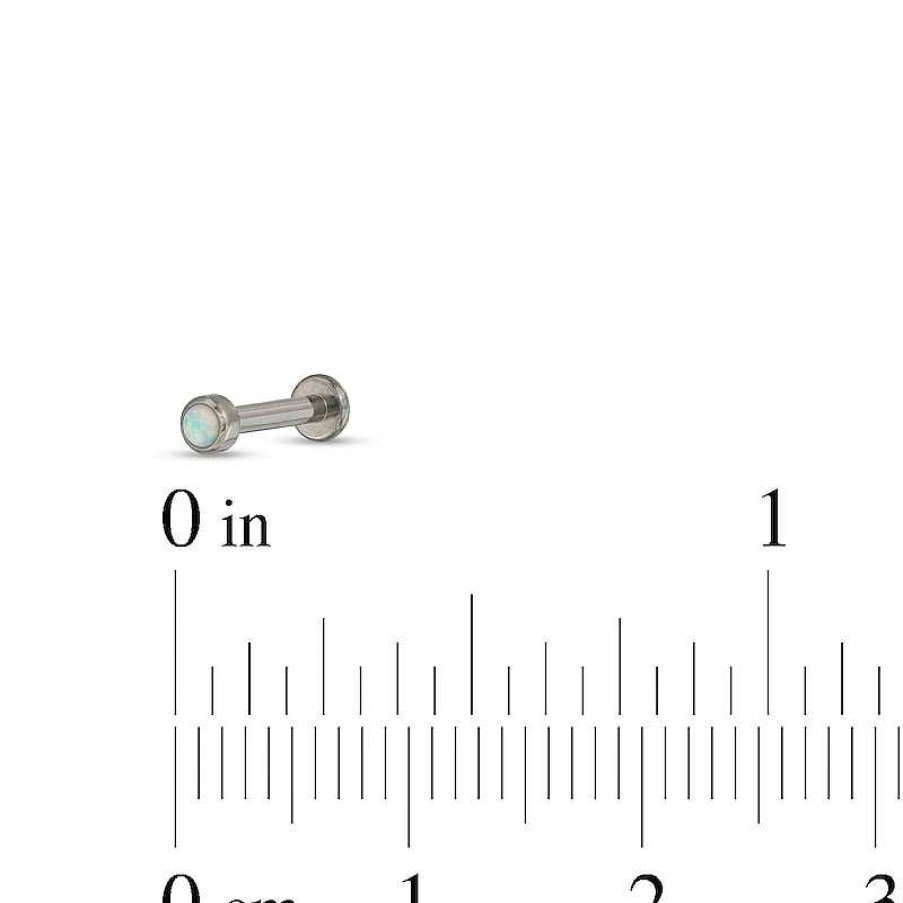 Banter Titanium Dainty Opal Stud - 16G 5/16" Ear