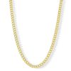 Banter 100 Gauge Curb Chain Necklace In 10K Hollow Gold Bonded Sterling Silver - 22" Necklaces