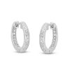 Banter Diamond-Accent Inside Out Huggie Hoop Earrings In Sterling Silver Earrings