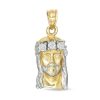 Banter Cubic Zirconia Petite Jesus Head Necklace Charm In 10K Solid Gold Charms