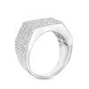 Banter Cubic Zirconia Multi-Layer Baguette Ring In Solid Sterling Silver Rings