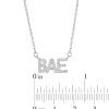 Banter Cubic Zirconia Pav Bae Pendant Necklace In Sterling Silver Necklaces