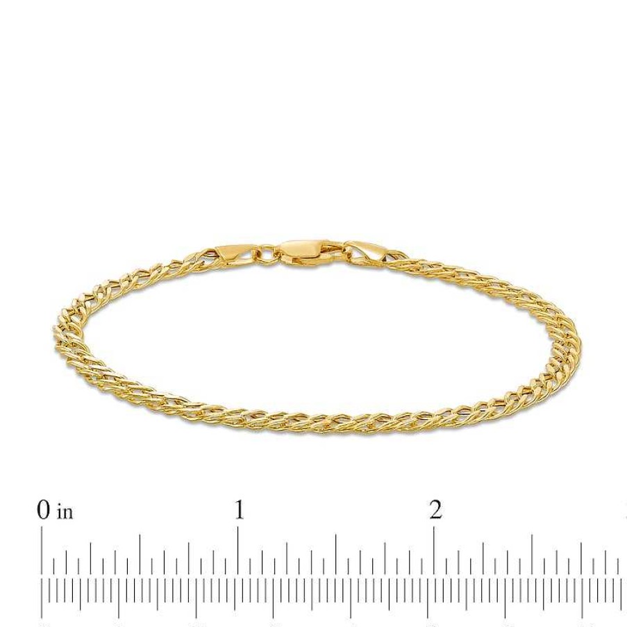 Banter 4.10Mm Diamond-Cut Rambo Chain Bracelet In 10K Hollow Gold - 7.5" Bracelets