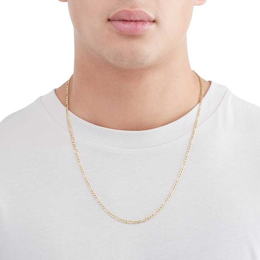 Banter 10K Hollow Gold Figaro Chain - 24" Necklaces