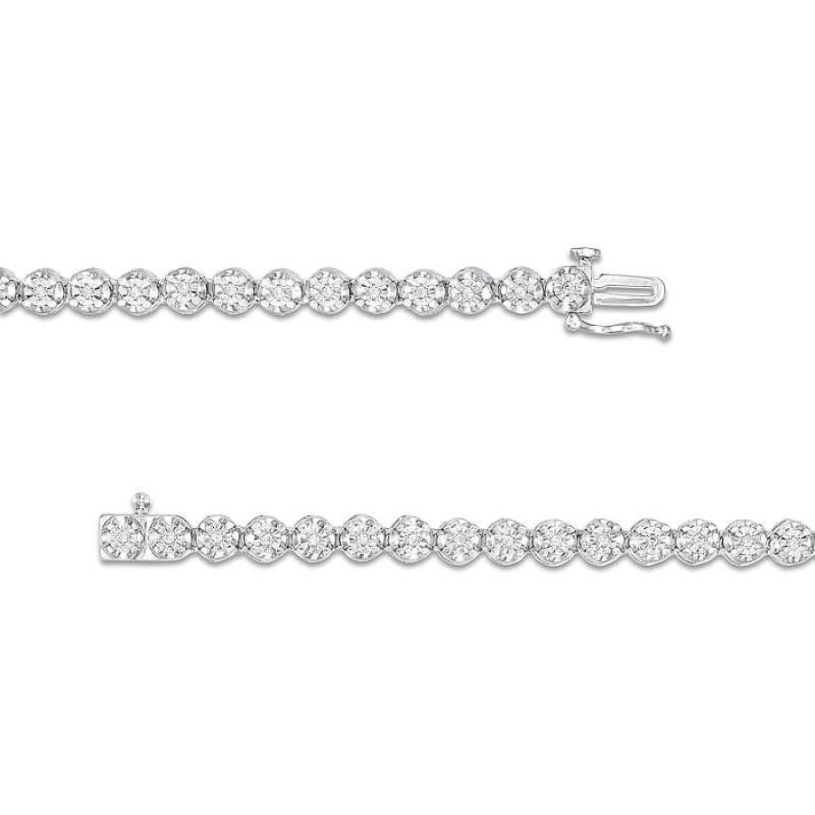 Banter 1/2 Ct. T.W. Diamond Tennis Necklace In Solid Sterling Silver - 16" Necklaces