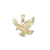 Banter Small Flying Eagle Necklace Charm In 10K Gold Charms