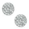 Banter 1/8 Ct. T.W. Diamond Cluster Stud Earrings In 10K White Gold Earrings