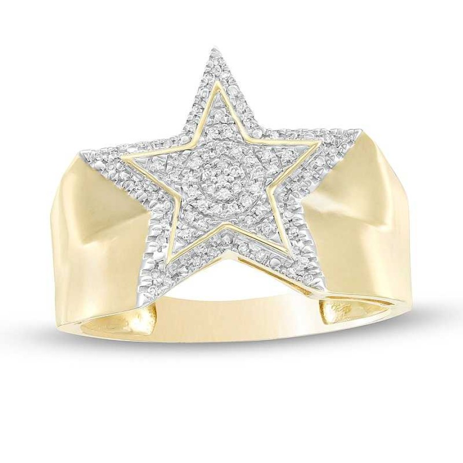 Banter 1/10 Ct. T.W. Diamond Star Ring In 10K Gold Rings