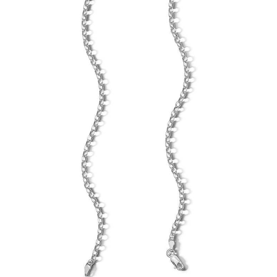 Banter Sterling Silver Diamond Cut Rolo Chain Made In Italy - 18" Necklaces