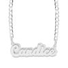 Banter Sterling Silver Double Nameplate Curb Chain Necklaces