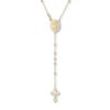 Banter Cubic Zirconia And Diamond-Cut Rosary Bead Necklace In 10K Gold Necklaces