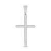 Banter Cubic Zirconia Cross Necklace Charm In Solid Sterling Silver Charms