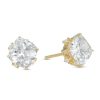 Banter 6.5Mm Cushion-Cut Cubic Zirconia Stud Earrings In 14K Gold Earrings