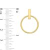 Banter Large Open Circle Stud Earrings In 10K Tube Gold Earrings