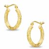 Banter 10K Gold 17Mm Diamond-Cut Tube Hoop Earrings Earrings