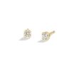 Banter 14K Solid Gold 1/10 Ct. T.W. Lab Created Diamond Piercing Studs Earrings