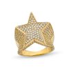 Banter 10K Gold Cz Big Star Ring - Size 10.5 Rings